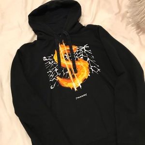 True Religion black graphic hoodie